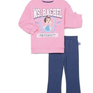 Rachel Kids Pajama Set in Pink and Blue